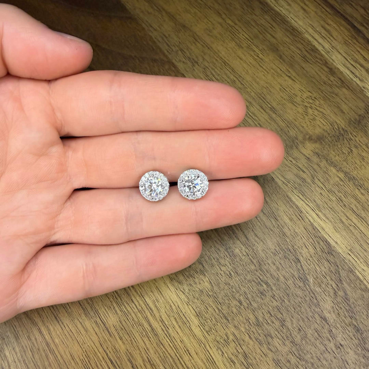 Moissanite Stud Earring