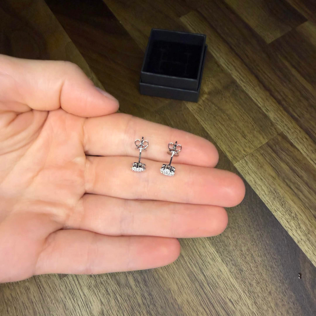 Moissanite Flower Earrings
