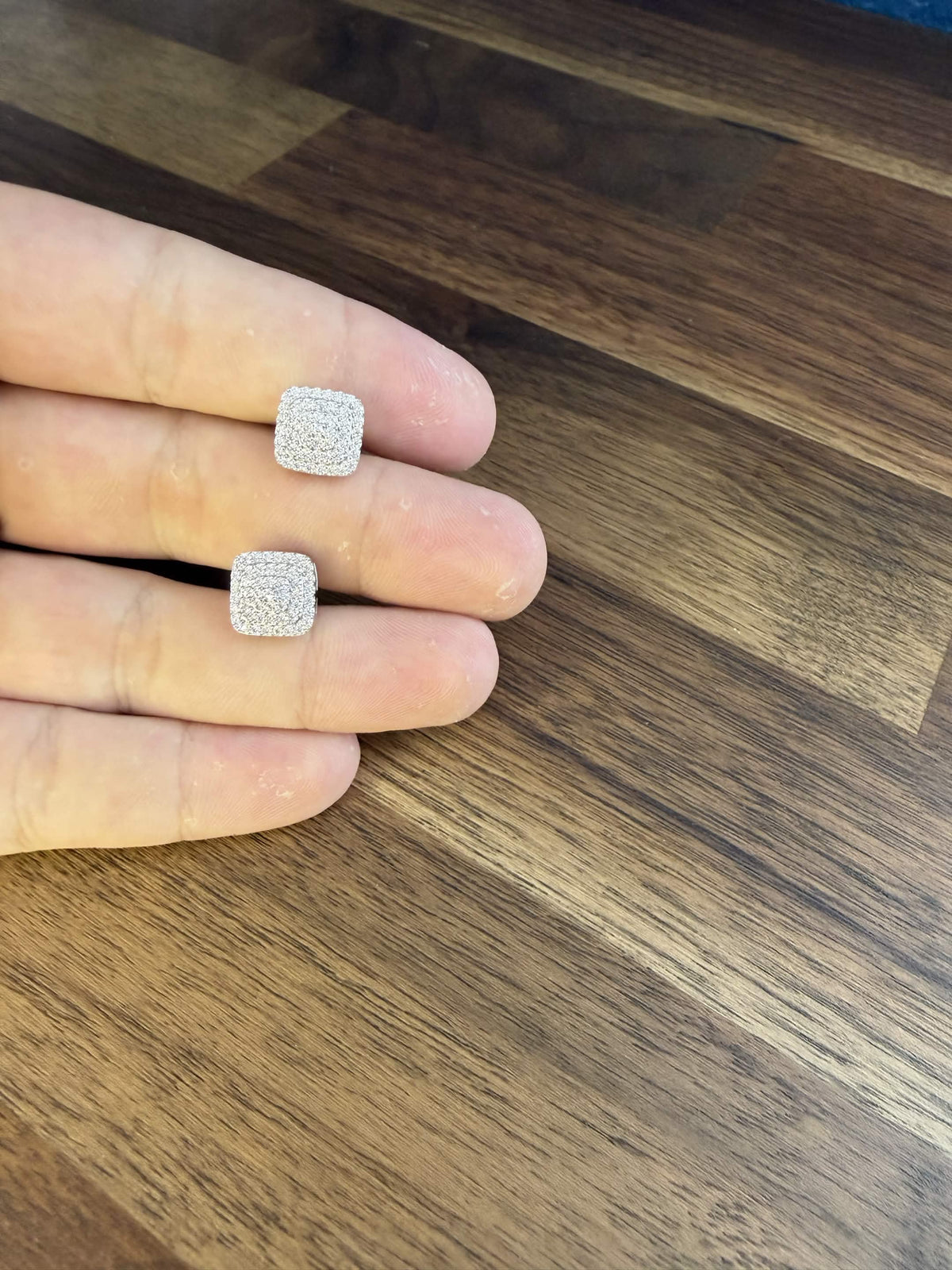 Moissanite Cubic Stud Earrings