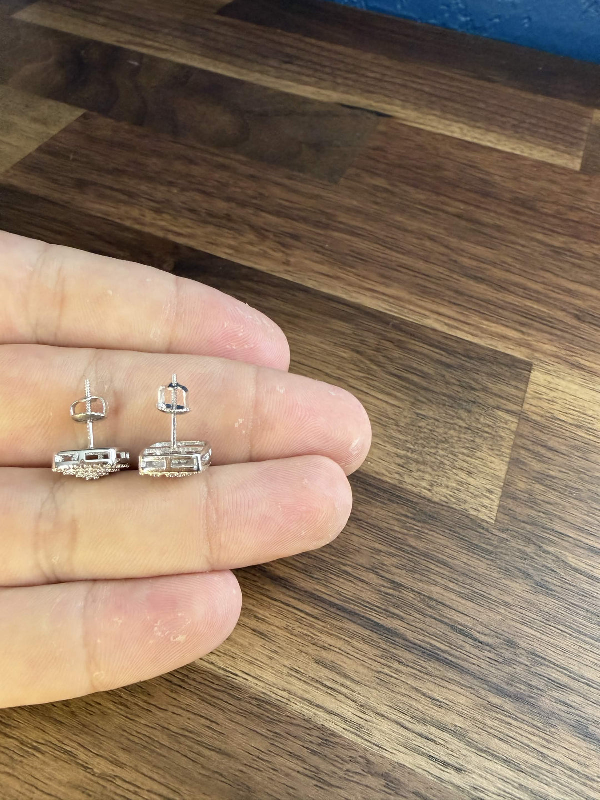 Moissanite Cubic Stud Earrings