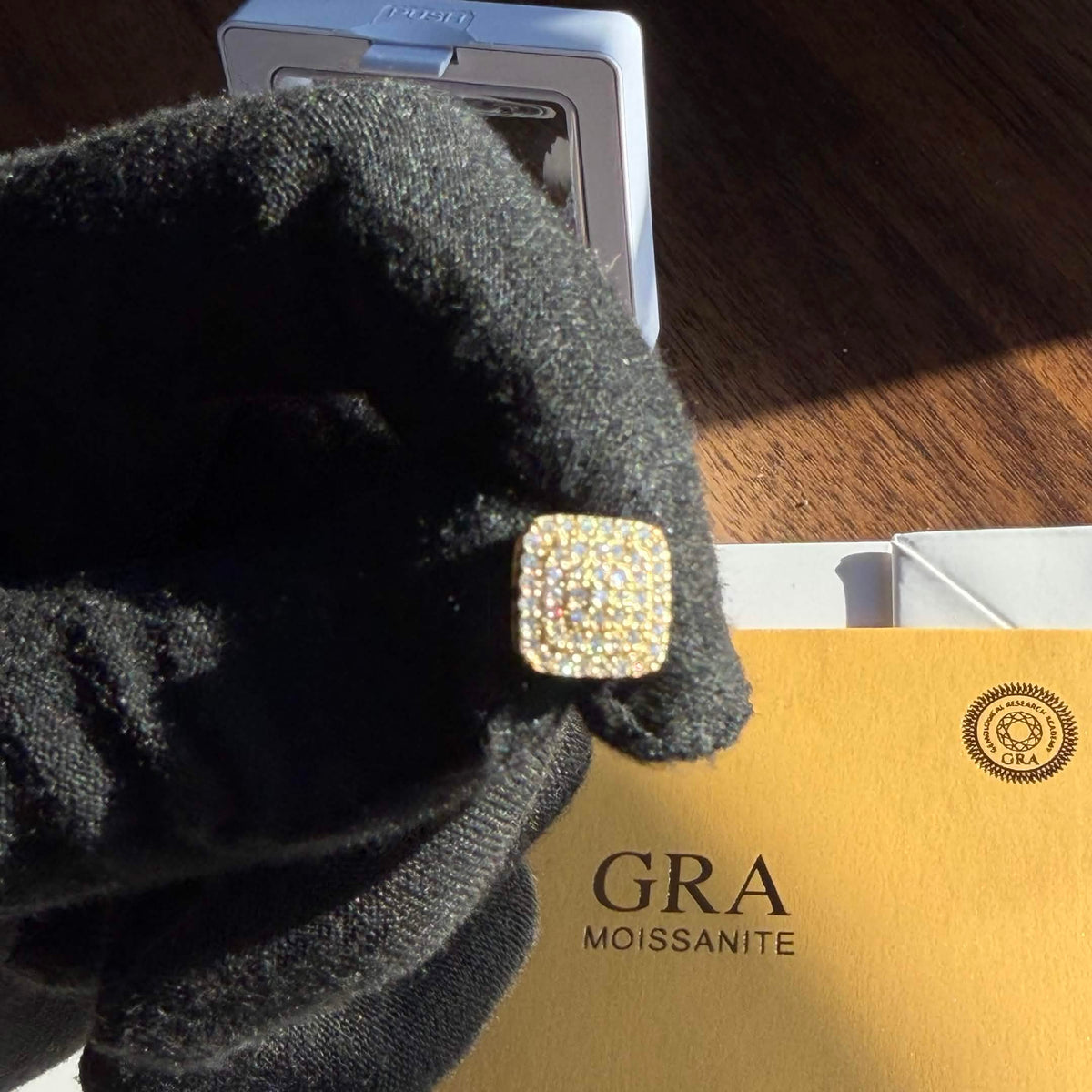 Moissanite Cubic Stud Earrings