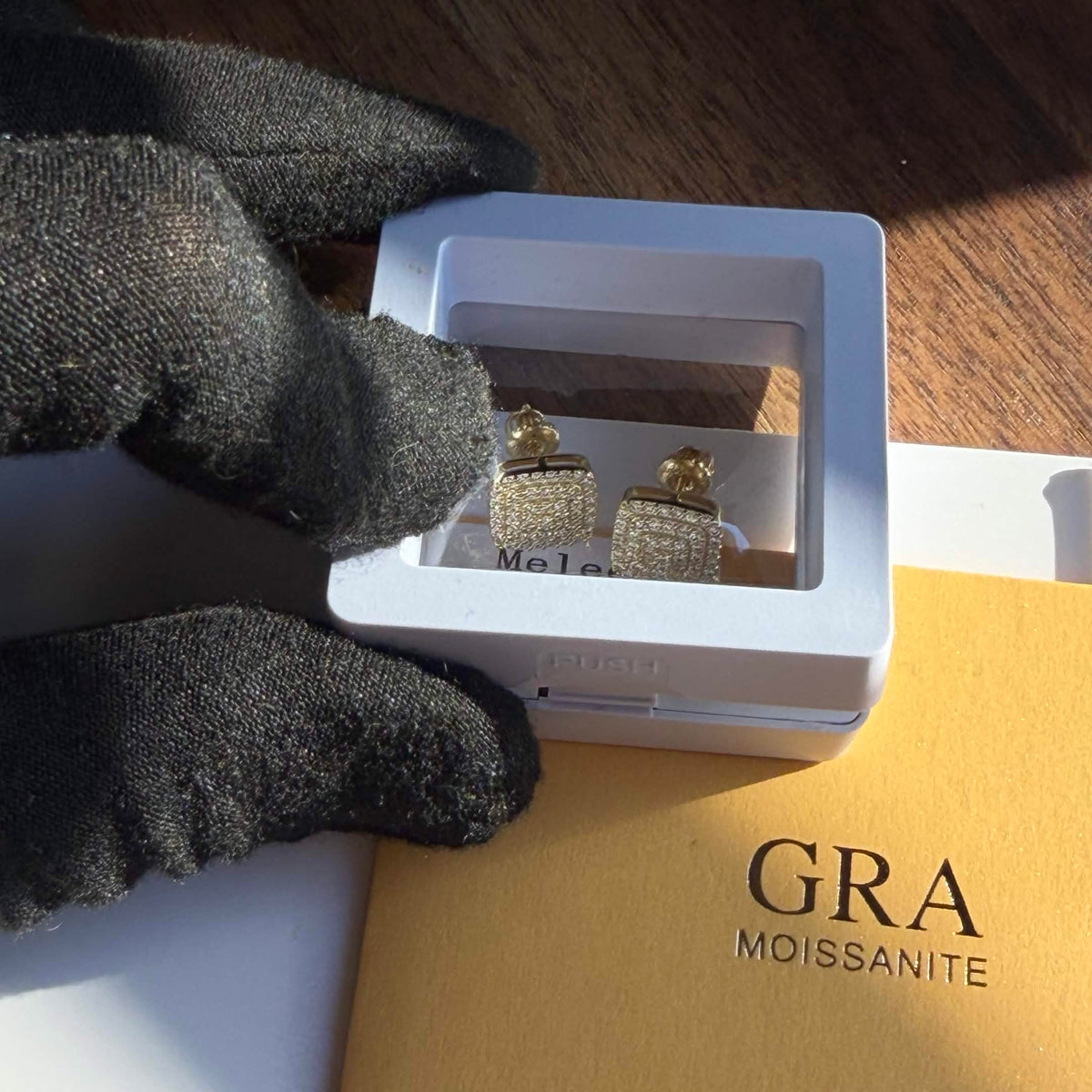 Moissanite Cubic Stud Earrings