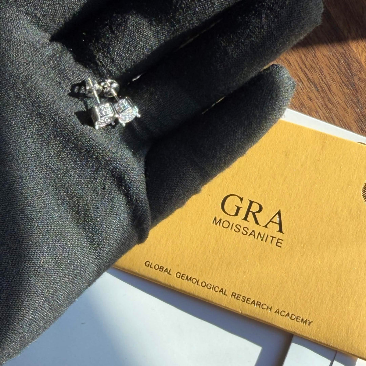 Moissanite Cubic Stud earrings